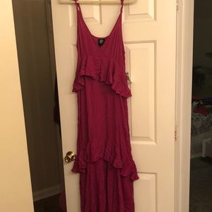 Wine colored dress